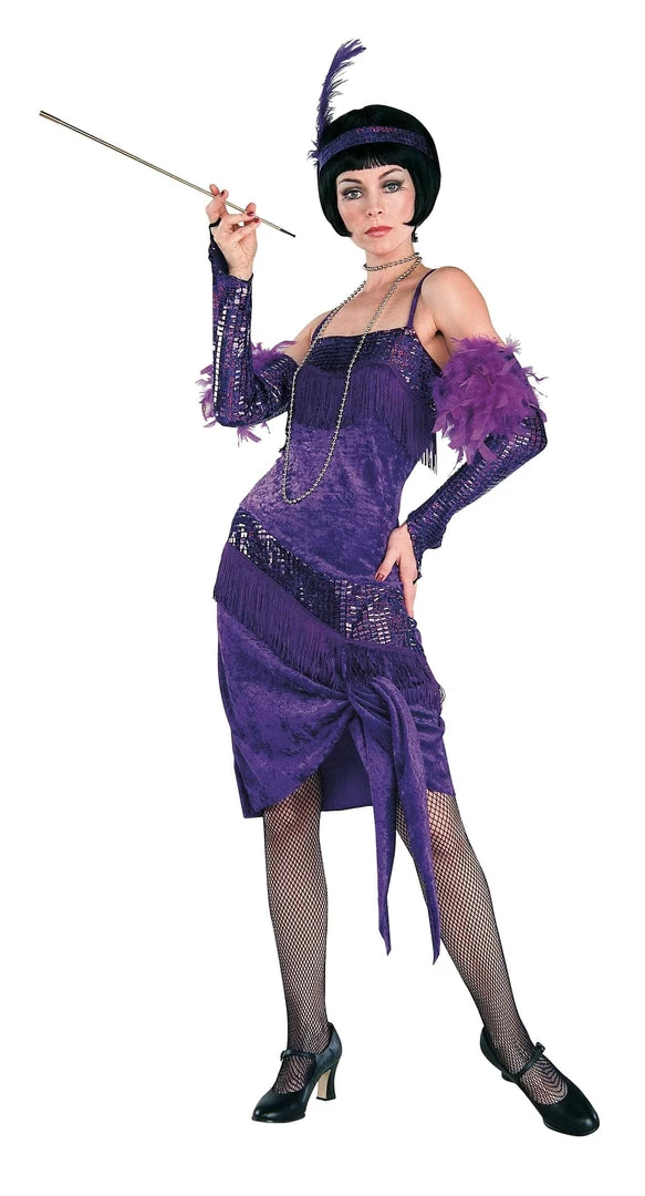 Rubies Flapper Fabulous Purple Women Costume Womens 3 Rubies Flapper Fabulous Purple Women Costume Womens