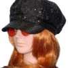 Carnival Products Mod Sequin 1960's Black Costume Hat