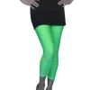Carnival Products Neon 1980's Tights Green Lycra Footless Pantyhose