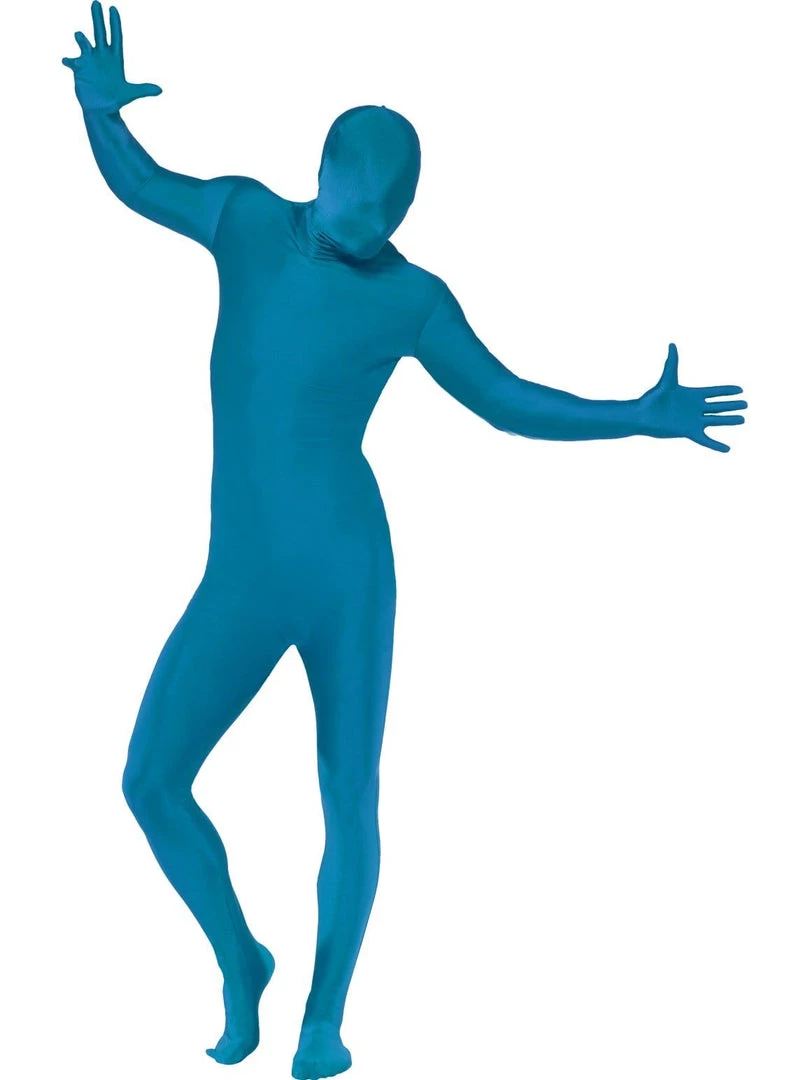 Smiffys Mens Blue Second Skin Suit 3 Smiffys Mens Blue Second Skin Suit
