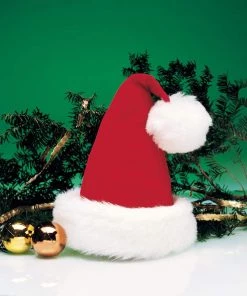 Rubies Plush Santa Hat Adult Christmas Accessory