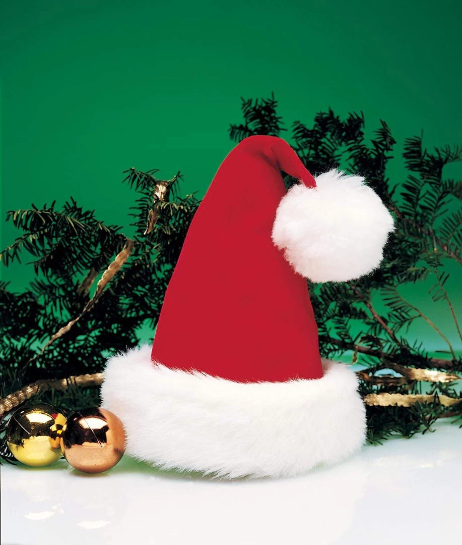 Rubies Plush Santa Hat Adult Christmas Accessory 4 Rubies Plush Santa Hat Adult Christmas Accessory
