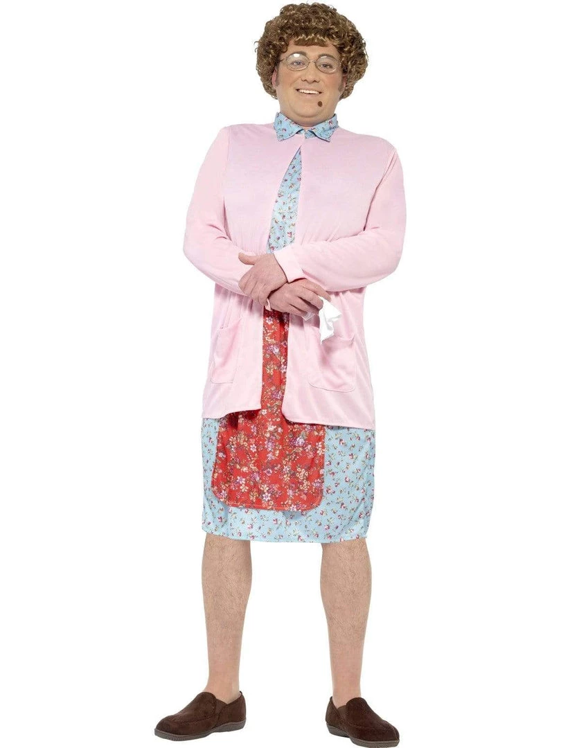Smiffys Mrs Brown Pink Padded Costume Mens 3 Smiffys Mrs Brown Pink Padded Costume Mens