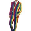 Smiffys Over The Rainbow Suit Adult Men's Costume Mens 2 Smiffys Over The Rainbow Suit Adult Men's Costume Mens