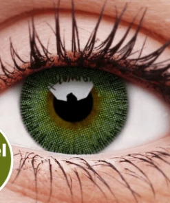 ColourVue Buy Costumes Yellow Green Contact Lenses