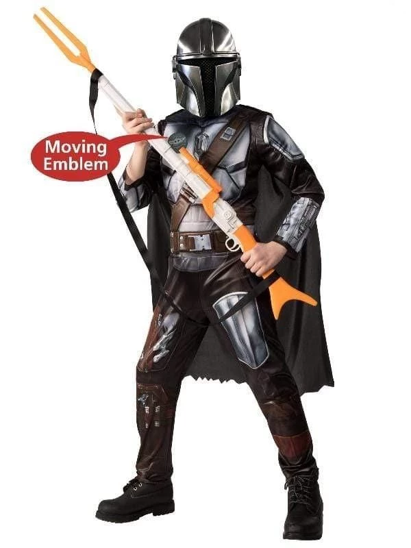 Rubies Kids Mandalorian Deluxe Star Wars Children's Costume 4 Rubies Kids Mandalorian Deluxe Star Wars Children's Costume