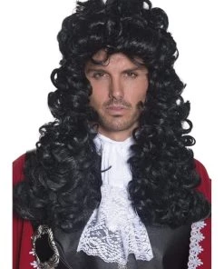 Smiffys Pirate Captain Black Adults Accessory Wig