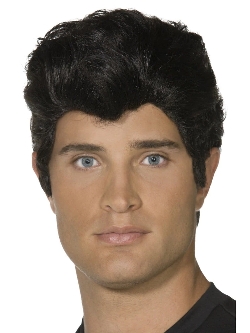 Smiffy's Mens Grease Danny Black Wig 3 Smiffy's Mens Grease Danny Black Wig