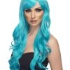 Smiffys Desire Aqua Adults Accessory Wig Womens