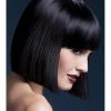 Smiffys Lola Black Heat Resistant Accessory Wig