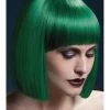 Smiffys Lola Green Heat Resistant Bob Accessory Wig