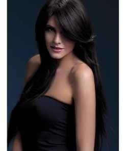 Smiffys Amber Brown Heat Resistant Accessory Wig Womens