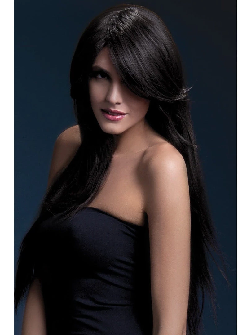 Smiffys Amber Brown Heat Resistant Accessory Wig Womens 3 Smiffys Amber Brown Heat Resistant Accessory Wig Womens