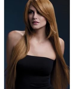 Smiffys Amber Auburn Heat Resistant Accessory Wig