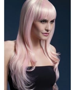 Smiffys Womens Sienna Blonde Candy Heat Resistant Accessory Wig