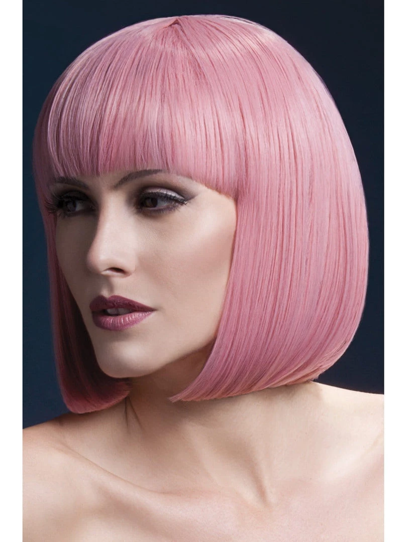 Smiffys Elise Pastel Pink Heat Resistant Accessory Wig 3 Smiffys Elise Pastel Pink Heat Resistant Accessory Wig