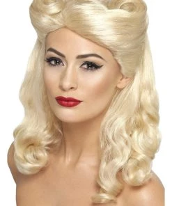 Smiffys Vintage 40's Pin Up Blonde Adult Accessory Wig