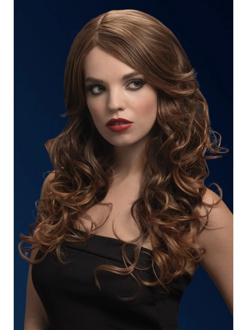 Smiffy's Nicole Light Brown Heat Resistant Accessory Wig 3 Smiffy's Nicole Light Brown Heat Resistant Accessory Wig