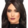 Smiffy's Kids Black Glitter Vinyl Cat Ears