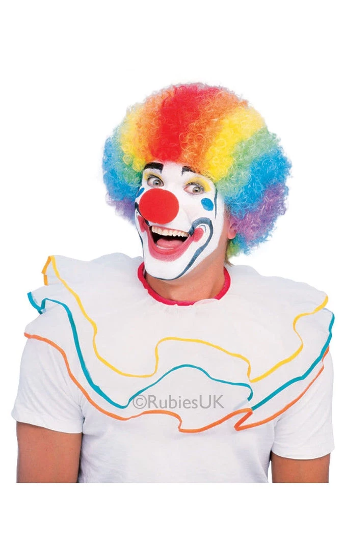 Rubies Rainbow Clown Afro Adult Wig 3 Rubies Rainbow Clown Afro Adult Wig
