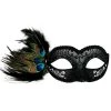 Tomfoolery Womens Peacock Feathers Masquerade Women's Mask Venetian Style