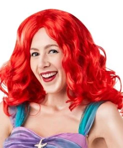 Rubies Womens Ariel The Little Mermaid Adult Red Wig Accessory