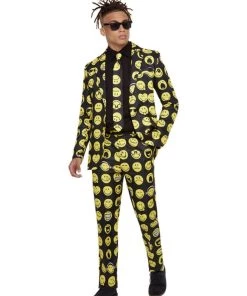 Smiffys Mens Smiley Adult Stand Out Suit