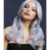 Smiffys Nicole Silver Lilac Heat Resistant Accessory Wig Womens
