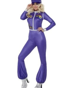 Smiffy's 70s Dancing Queen Purple Costume For Women