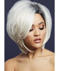 Smiffys Womens Karen Ice Blonde Blend Heat Resistant Accessory Wig