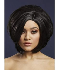Smiffys Karen Black Blend Heat Resistant Accessory Wig