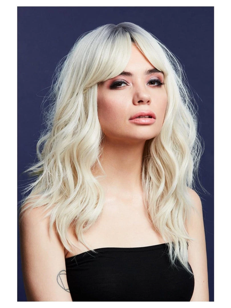 Smiffys Ashley Ice Blonde Heat Resistant Accessory Wig 3 Smiffys Ashley Ice Blonde Heat Resistant Accessory Wig