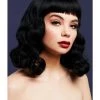 Smiffys Womens Bettie Black Heat Resistant Accessory Wig