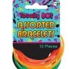 Amscan Jelly Bracelets 80s Rubber Armbands