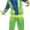 Smiffy's Retro 80s Mens Activewear Tracksuit Costume