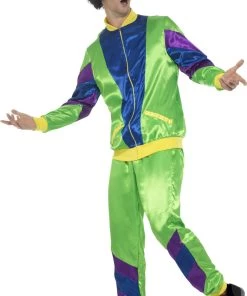 Smiffy's Retro 80s Mens Activewear Tracksuit Costume