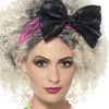 Smiffy's Womens Popstar 80s Lace Bow Headband