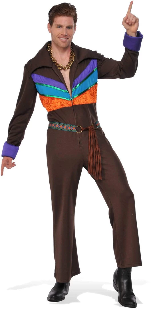 Rubies Mens Hippie 70's Guy Costume Jumpsuit 3 Rubies Mens Hippie 70's Guy Costume Jumpsuit