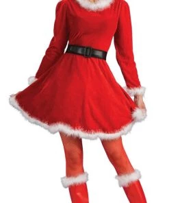 Rubies Womens Sweet Mrs Claus Deluxe Adult Christmas Costume