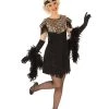 Rubies Charleston Gold Flapper Women's 1920's Costume Womens