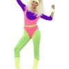 Smiffy's Womens Aerobics Work Out 80's Women's Costume 1 Smiffy's Womens Aerobics Work Out 80's Women's Costume