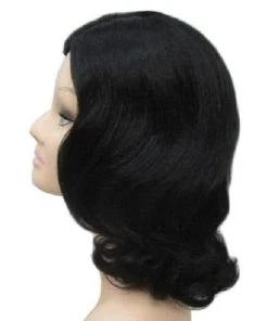 Carnival Products New Year 2021/22 Twenty's Side Part Black 1920's Costume Wig