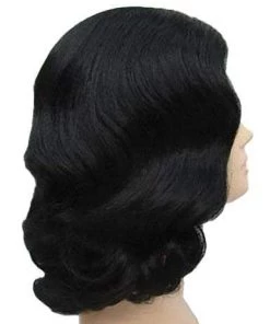 Carnival Products New Year 2021/22 Twenty's Side Part Black 1920's Costume Wig