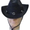 Carnival Products Cowboy Black Costume Hat With Black Band And Silver Buckles Buy Costumes