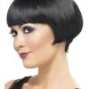 Smiffy's Flapper Bob Wig 20s Black Gangster 1920s Costume Fancy Dress Hair