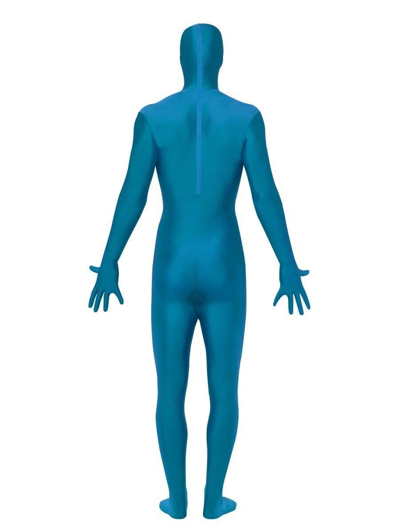 Smiffys Mens Blue Second Skin Suit 5 Smiffys Mens Blue Second Skin Suit
