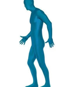 Smiffys Mens Blue Second Skin Suit 6 Smiffys Mens Blue Second Skin Suit