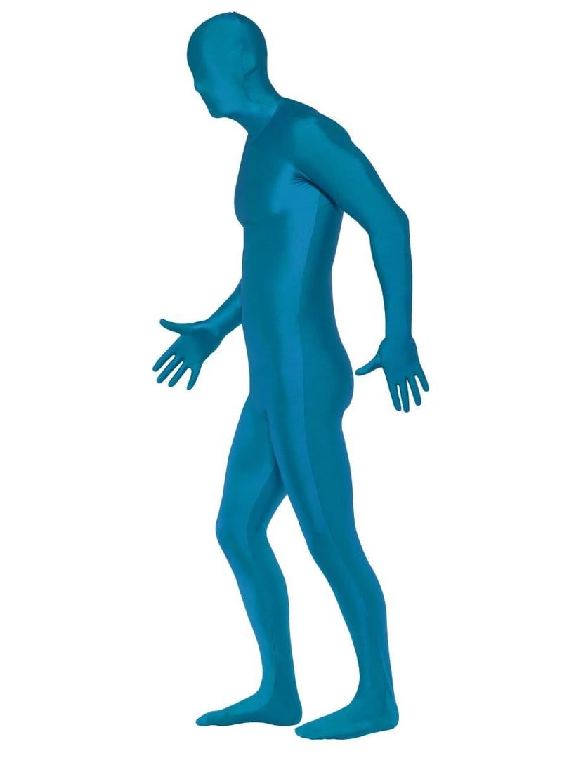 Smiffys Mens Blue Second Skin Suit 4 Smiffys Mens Blue Second Skin Suit