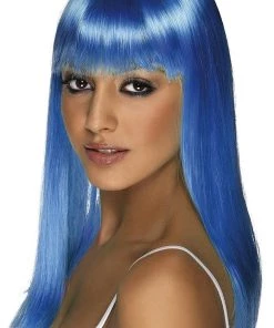 Smiffys Blue Wig Glamour