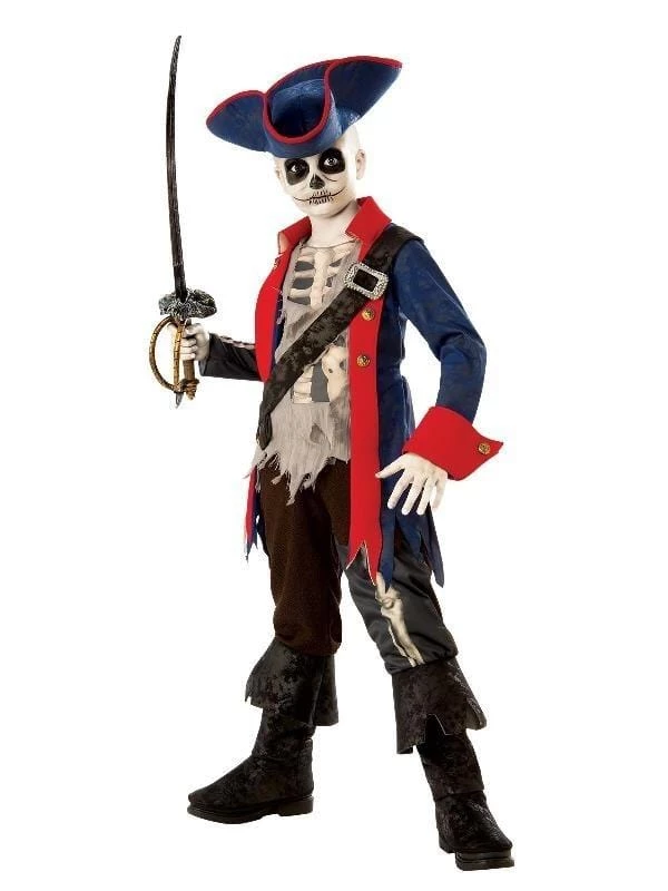 Rubies Kids Captain Bones Pirate Boy's Costume 3 Rubies Kids Captain Bones Pirate Boy's Costume